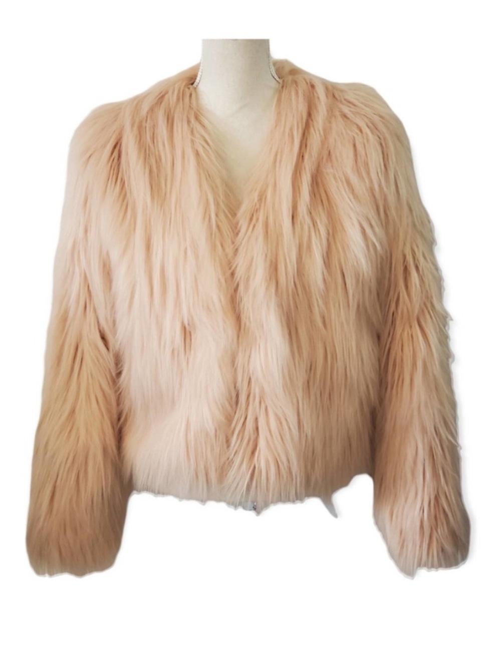 Faux Fur Light Pink Coat